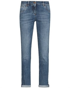 Укороченные джинсы прямого кроя Brunello cucinelli
