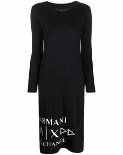 Платье с логотипом Armani exchange