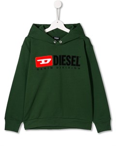 Толстовка с капюшоном и вышитым логотипом Diesel kids