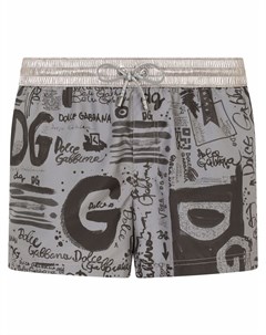 Плавки шорты с графичным принтом Dolce&gabbana