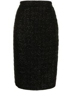 Твидовая юбка с эффектом металлик Christian dior