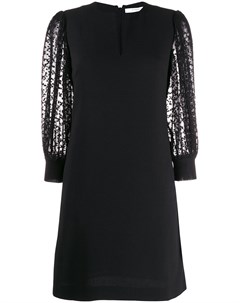 Платье трапеция с V образным вырезом Givenchy