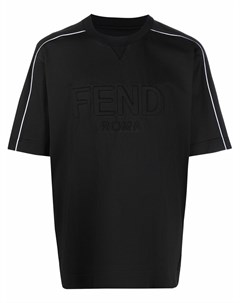 Футболка с тисненым логотипом Fendi