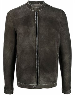 Кожаная куртка на молнии Salvatore santoro