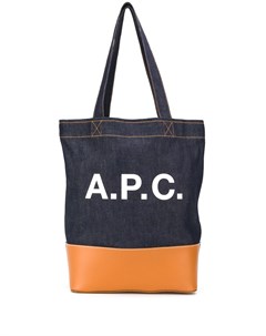 Джинсовая сумка тоут с логотипом A.p.c.