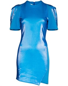 Платье мини Cyber с асимметричным подолом Zilver