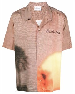Рубашка с короткими рукавами и абстрактным принтом Blue sky inn
