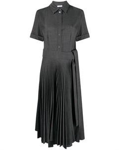 Платье рубашка с короткими рукавами и плиссированной юбкой P.a.r.o.s.h.
