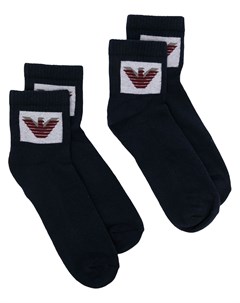 Комплект из двух пар носков с логотипом Emporio armani