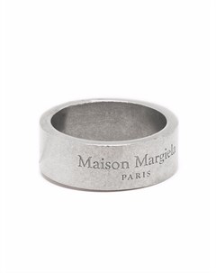 Серебряное кольцо с логотипом Maison margiela