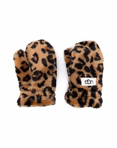 Перчатки с леопардовым принтом Ugg kids