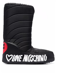 Дутые ботинки с логотипом Love moschino
