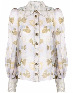 Рубашка Tempo Cornflower с цветочным принтом Zimmermann