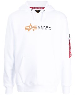 Худи с логотипом Alpha industries