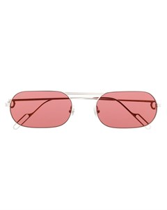 Затемненные солнцезащитные очки в квадратной оправе Cartier eyewear