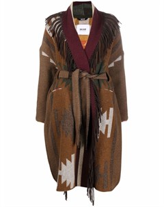 Вязаное пальто кардиган с поясом Bazar deluxe