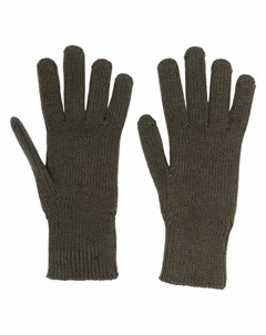 Трикотажные перчатки с нашивкой логотипом Moncler