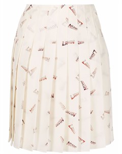Плиссированная юбка с монограммой Lanvin