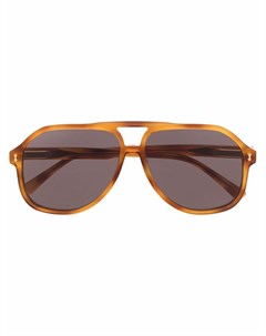 Солнцезащитные очки авиаторы черепаховой расцветки Gucci eyewear