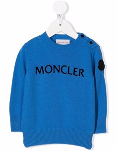 Джемпер вязки интарсия с логотипом Moncler enfant