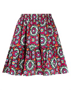Плиссированная юбка с геометричным принтом La doublej