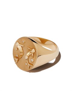 Кольцо Pisces из желтого золота с бриллиантами Foundrae