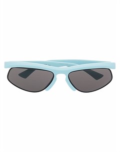 Солнцезащитные очки в овальной полуоправе Bottega veneta eyewear