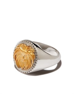 Перстень Leo из белого и желтого золота Foundrae