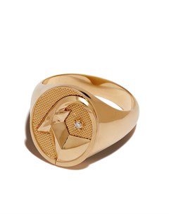 Кольцо Capricorn из желтого золота с бриллиантом Foundrae