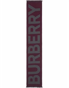 Шерстяной шарф с логотипом Burberry