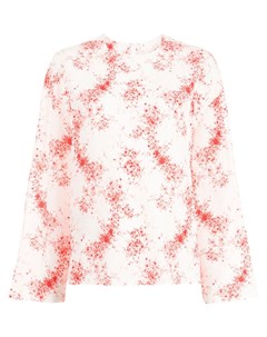Шелковая блузка с цветочным принтом Valentino