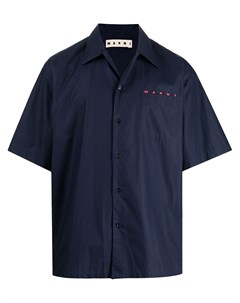 Рубашка с короткими рукавами и логотипом Marni
