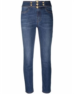 Укороченные джинсы с завышенной талией Versace jeans couture