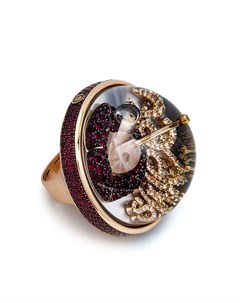 Кольцо Lips Lolly из розового золота с бриллиантами Dreamboule