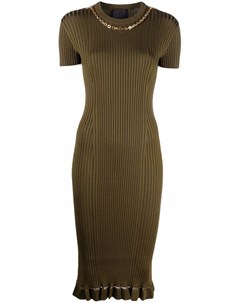 Платье в рубчик с короткими рукавами Givenchy