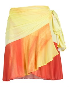 Двухцветная юбка мини с запахом Amir slama