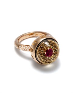 Кольцо Chic Shine из розового золота с бриллиантами и рубинами Dreamboule