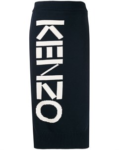 Трикотажная юбка с логотипом Kenzo