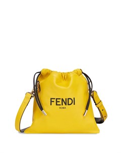 Сумка на плечо с кулиской и логотипом Fendi