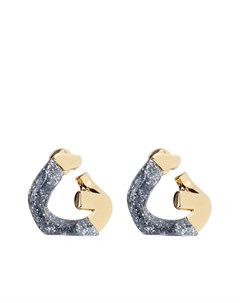 Двухцветные серьги с логотипом G Givenchy