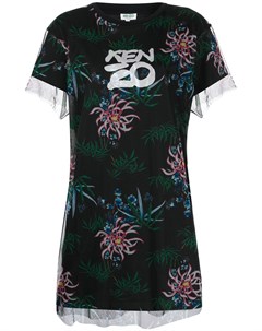 Платье рубашка с принтом Sea Lily Kenzo