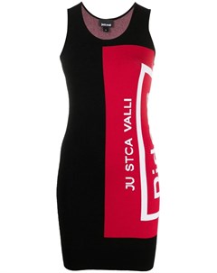 Платье вязки интарсия с логотипом Just cavalli