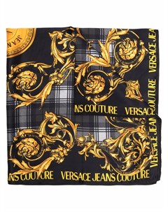 Шелковый платок с узором Versace jeans couture