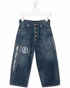 Прямые джинсы с логотипом Mm6 maison margiela kids