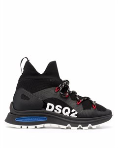 Высокие кроссовки с логотипом Dsquared2