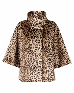Укороченная куртка с леопардовым принтом Fay
