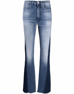Расклешенные джинсы со вставками 3x1