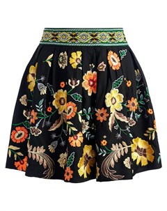 Мини юбка Fizer с цветочной вышивкой Alice + olivia