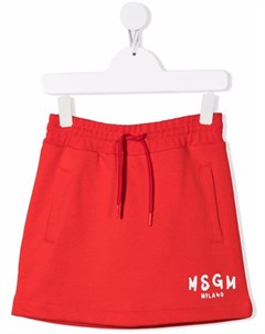 Юбка мини с логотипом Msgm kids