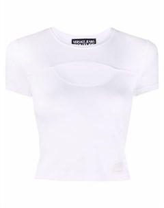 Многослойная футболка с вырезами Versace jeans couture